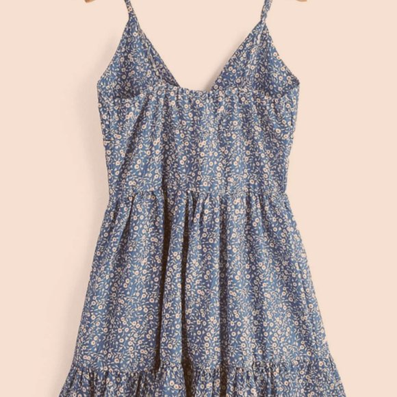 Floral Print Mini Sundress - Picture 2 of 4